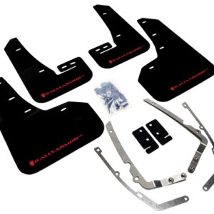 Rally Armor 15-21 MKVII VW Golf/GTI Black UR Mud Flap w/Red Logo