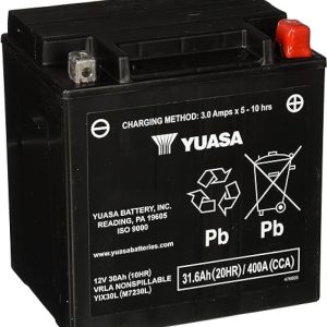Yuasa YIX30L-PW Maintenance Free AGM 12-Volt Battery
