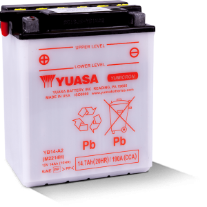 Yuasa YB14-A2 Yumicron CX 12-Volt Battery