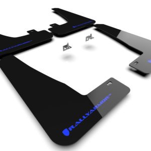 Rally Armor 22-26 Tesla Model X Black UR Mud Flap w/Blue Logo