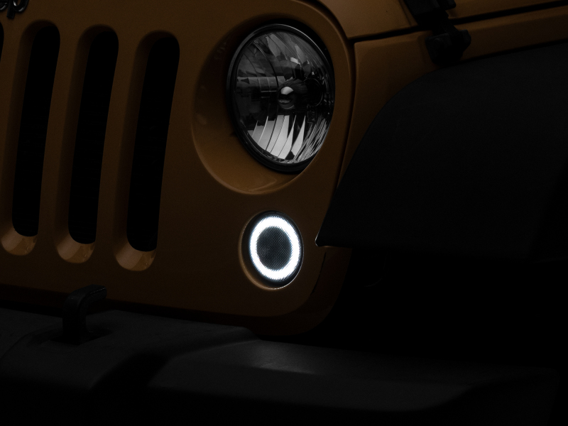 Raxiom 07-18 Jeep Wrangler JK Axial Series LED Turn Signals w/ Halo (Smoked) - Image 3