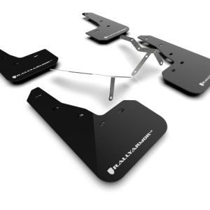 Rally Armor 22-26 Honda Civic/Civic Si/Sport Black UR Mud Flap w/White Logo