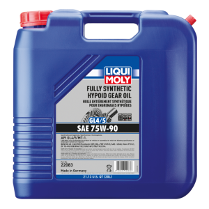 LIQUI MOLY 20L Fully Synthetic Hypoid Gear Oil (GL4/5) 75W90