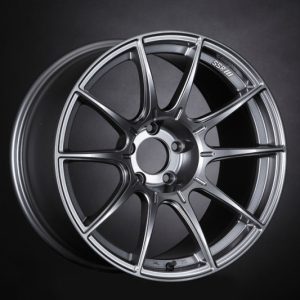 SSR GTX01 17x7 4x100 42mm Offset Dark Silver Wheel