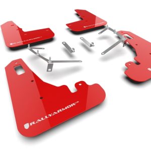 Rally Armor 22-26 Subaru BRZ / Toyota GR86 Red UR Mud Flap w/White Logo