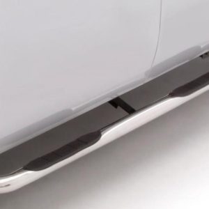 Lund 99-13 Chevy Silverado 1500 Ext. Cab (Body Mount) 3in. Round Bent SS Nerf Bars - Polished