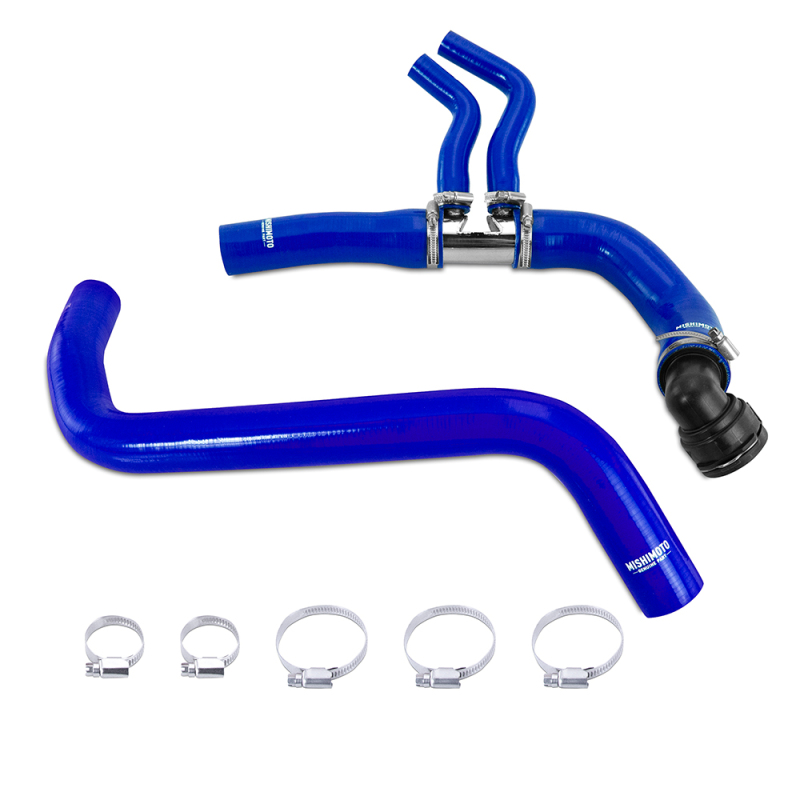 Mishimoto 11-14 Ford F-150 3.5L EcoBoost / 2.7L V6 Silicone Coolant Hose Kit - Blue - Image 5