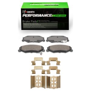 R1 97-13 Chevrolet Corvette Rear Performance Sport Pads & Hardware Kit