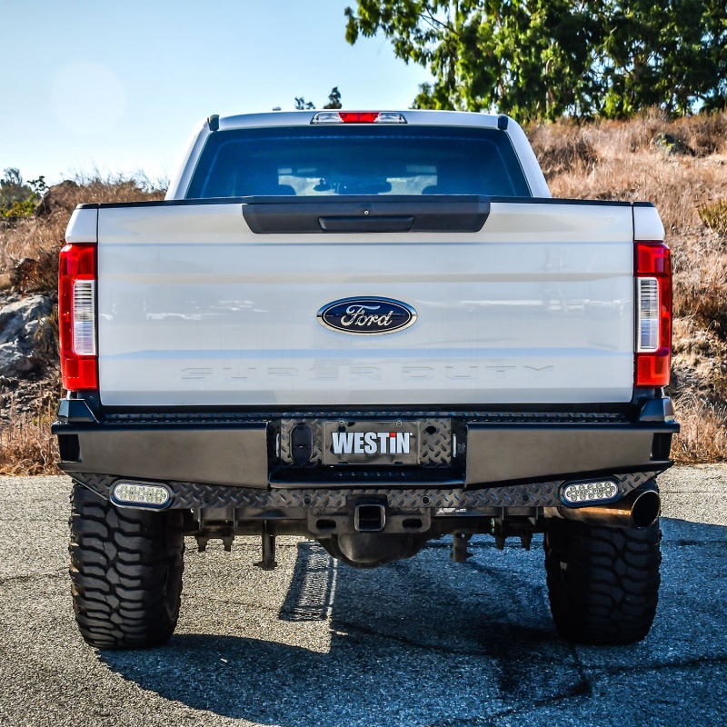 Westin 17-21 Ford F-250/350 HDX Bandit Rear Bumper - Black - Image 9