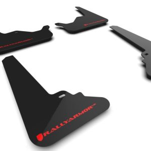 Rally Armor 21-26 Tesla Model S / S Plaid Black UR Mud Flap w/Red Logo