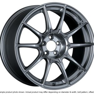 SSR GTX01 18x8.5 5x100 44mm Offset Dark Silver Wheel 02-05 WRX