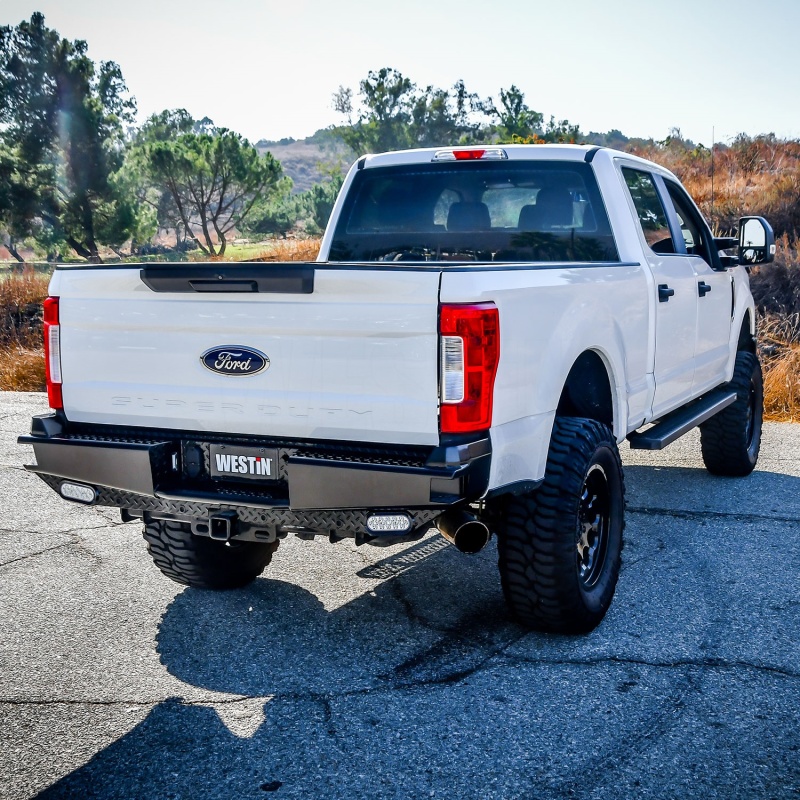 Westin 17-21 Ford F-250/350 HDX Bandit Rear Bumper - Black - Image 6
