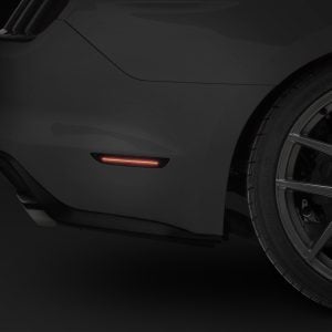 Raxiom 15-22 Ford Mustang Axial Series LED Side Marker Lights Rear (Smoked)