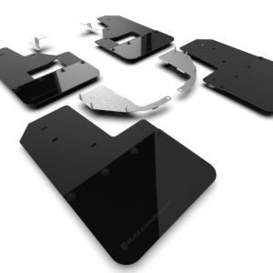 Rally Armor 21-25 Ford Bronco (Steel Bmpr + RB - NO Rptr/Sprt) Blk Mud Flap w/Met. Blk Logo
