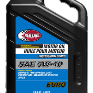 Red Line Pro-Series Euro 5W40 Motor Oil - 5 Quart