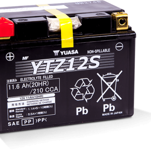 Yuasa YTZ12S Maintenance Free AGM 12-Volt Battery