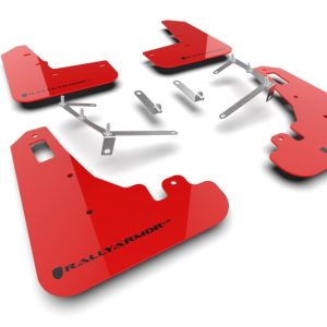 Rally Armor 22-26 Subaru BRZ / Toyota GR86 Red UR Mud Flap w/Black Logo