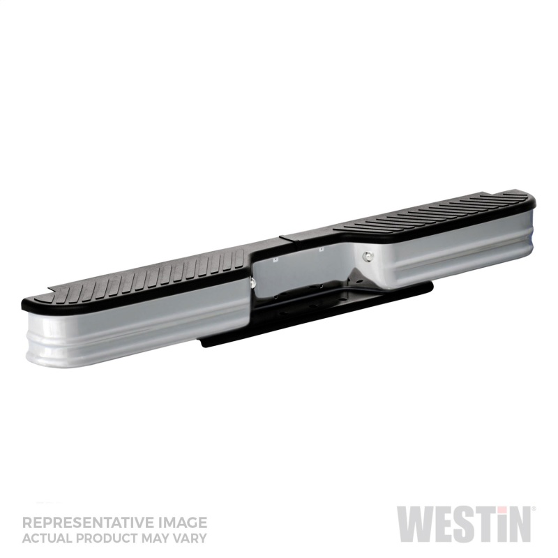 Westin/Fey 67-96 F-Series Style Side / 97-98 F-250/350 HD Surestep Universal Bumper - Silver - Image 2