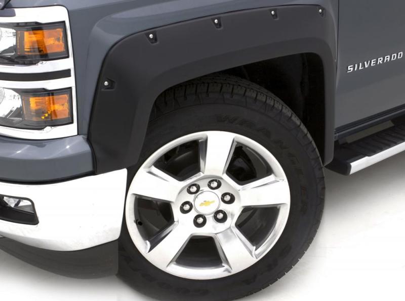 Lund 99-07 Chevy Silverado 1500 RX-Rivet Style Textured Elite Series Fender Flares - Black (4 Pc.) - Image 10