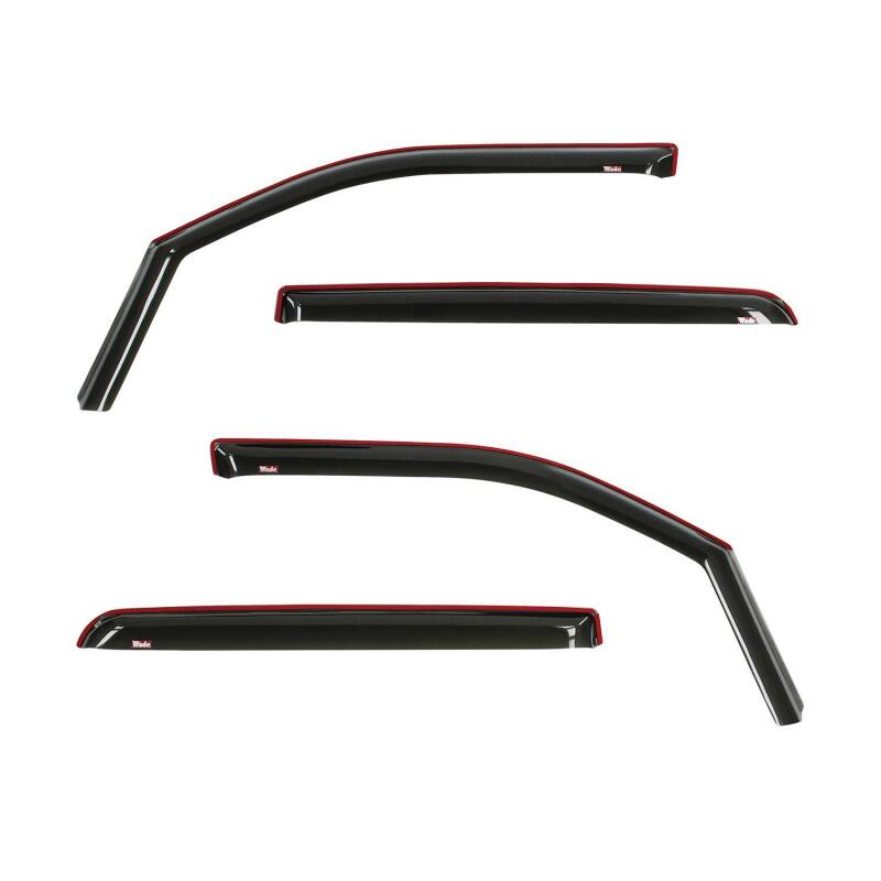 Westin 19-22 Ram 1500 Crew Cab(Excl. 19-22 Ram 1500 Classic) In Channel Wind Deflector 4pc - Smoke - Image 5