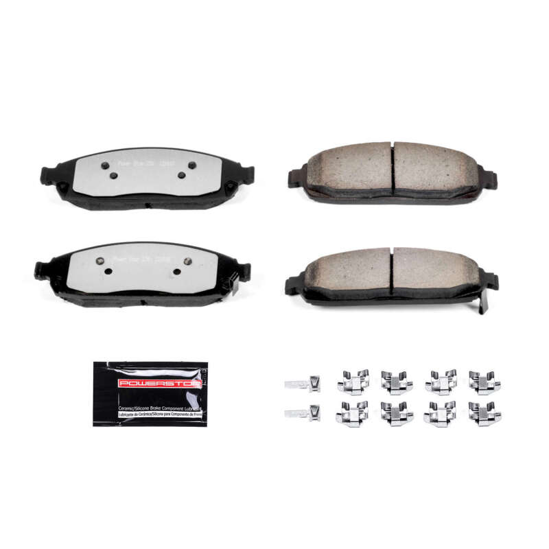 Power Stop 06-10 Jeep Commander Front Z36 Truck & Tow Brake Pads w/Hardware - Image 3