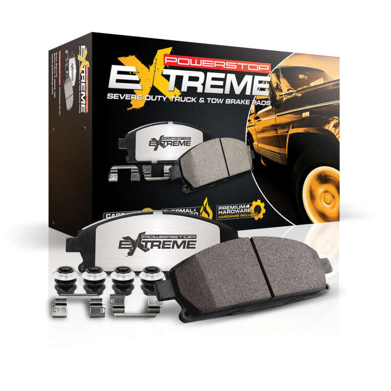 Power Stop 06-10 Jeep Commander Front Z36 Truck & Tow Brake Pads w/Hardware - Image 9