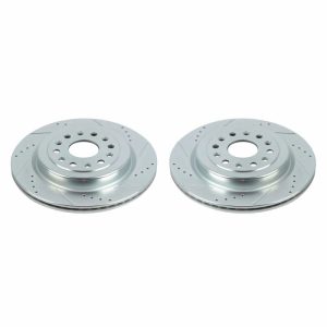 Power Stop 19-20 Ram 1500 Rear Evolution Drilled & Slotted Rotors - Pair