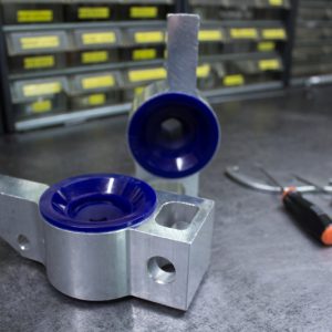 SuperPro 2012 Volkswagen Golf R Base Front Lower Inner Rearward Control Arm Bushing & Mount Assembly