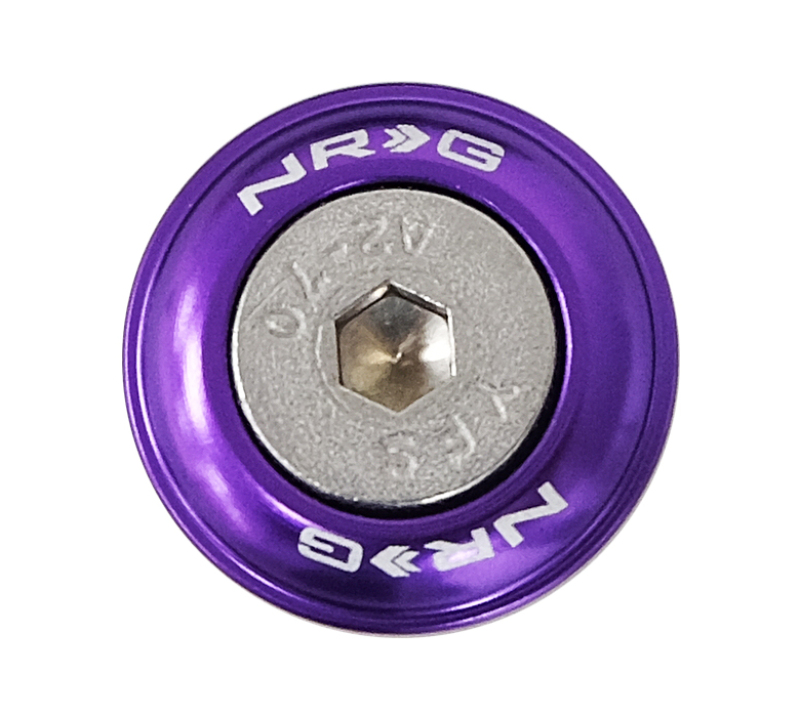 NRG Fender Washer Kit w/Rivets For Plastic (Purple) - Set of 10 - Image 2