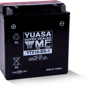 Yuasa YTX16-BS-1 Maintenance Free AGM 12-Volt Battery w/Bottle
