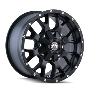 Mayhem 8015 Warrior 17x9 / 6x114.3 BP / 18mm Offset / 78.3mm Hub Matte Black Wheel