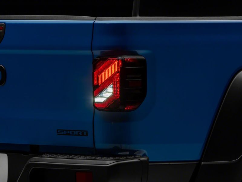 Raxiom 20-23 Jeep Gladiator JT Axial Series LED Tail Lights- Blk Housing (Smoked Lens) - Image 5