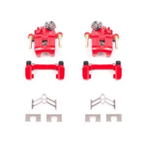 Power Stop 92-01 Honda Prelude Rear Red Calipers w/Brackets - Pair