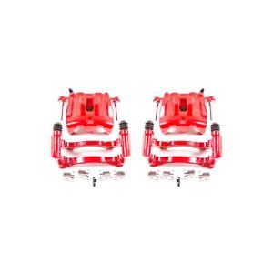 Power Stop 99-04 Jeep Grand Cherokee Front Red Calipers w/Brackets - Pair