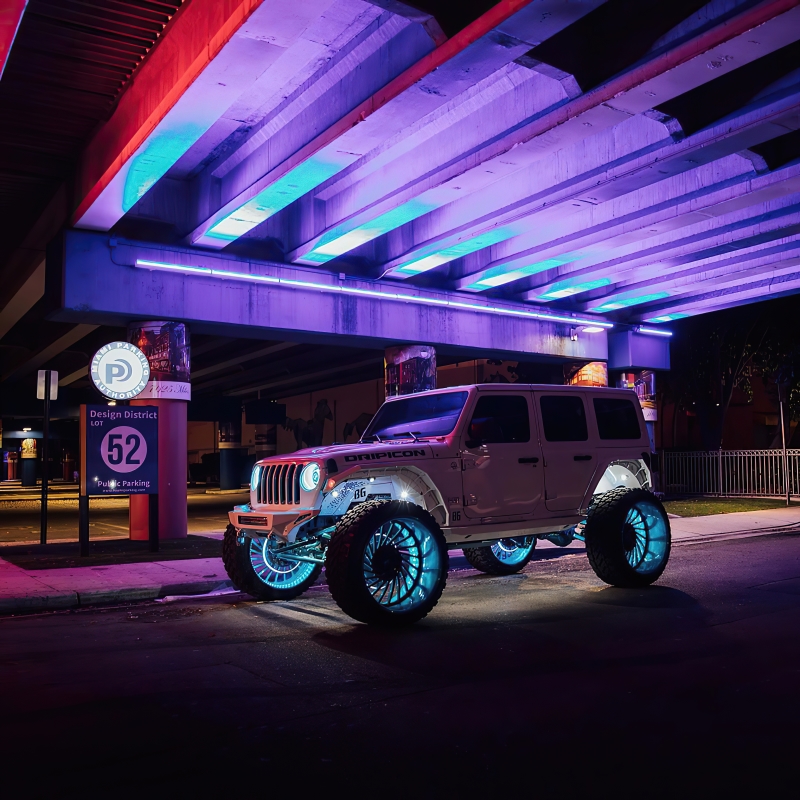 Oracle LED Illuminated Wheel Rings - ColorSHIFT Dynamic - ColorSHIFT - Dynamic - Image 8
