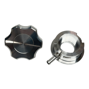 10 PSI 0.7 BAR Pressure Cap with Flanged 42mm Weld On Neck | CNC Machined Finish