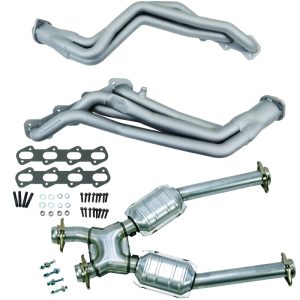 BBK 99-04 Ford Mustang Cobra/Mach1 1-5/8 Long Tube Headers w/High Flow Catted X-Pipe (Ti Ceramic)