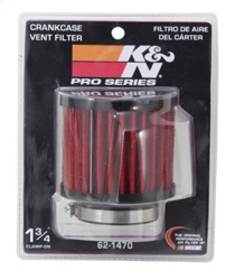 K&N 1.75 inch Vent 3 inch D 2.5 inch H Air Filter - Rubber Top - Image 10