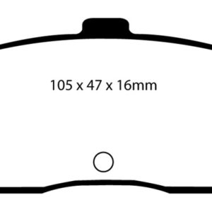 EBC 91-97 Infiniti G20 2.0 Redstuff Rear Brake Pads
