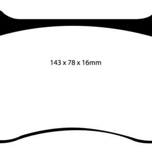 EBC 05-10 Chrysler 300C 6.1 SRT8 Bluestuff Front Brake Pads