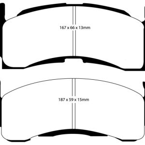 EBC 73-74 Buick Apollo 4.1 Redstuff Front Brake Pads