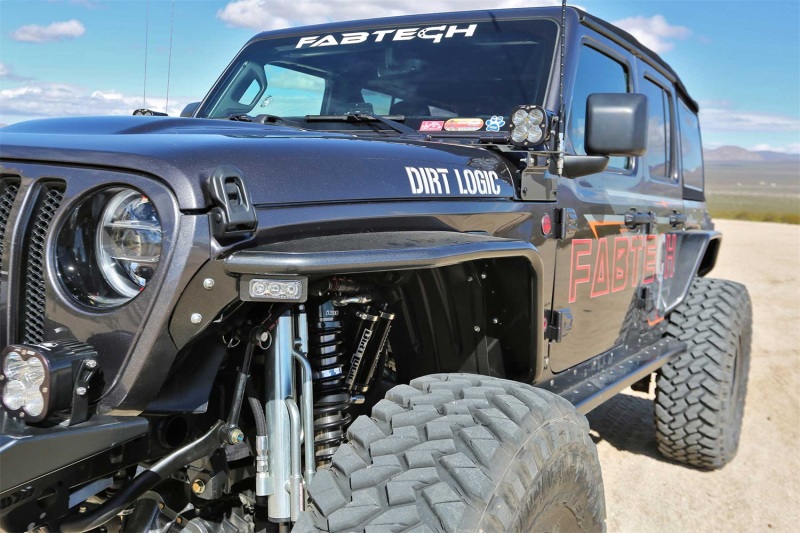 Fabtech 18-21 Jeep JL 4WD Front Steel Tube Fenders - Image 3