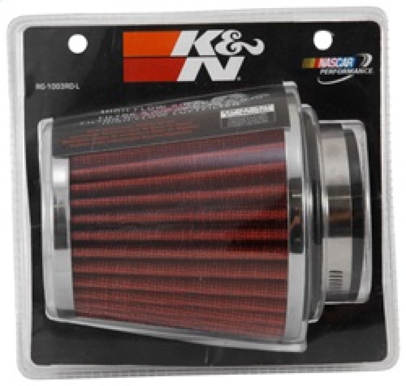K&N Universal Chrome Filter 2 3/4in FLG / 4 1/2in Bottom / 4 1/2in Height - Image 6