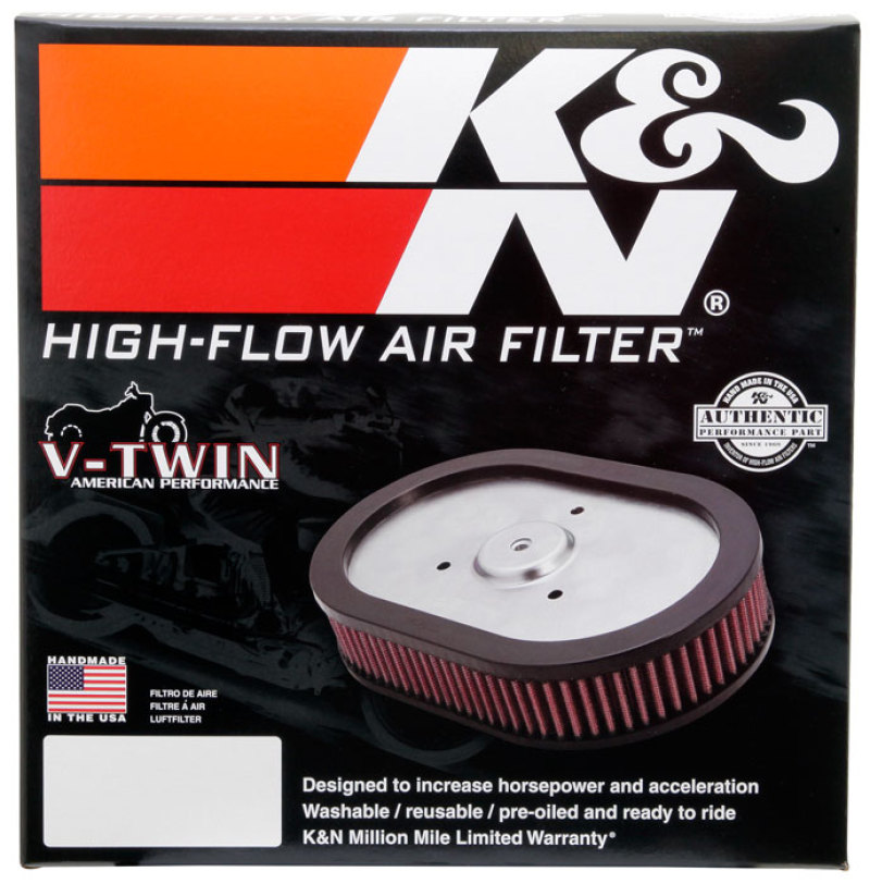 K&N 2014 Indian Chief Classic 111 CI Replacement Drop In Air Filter - Image 10