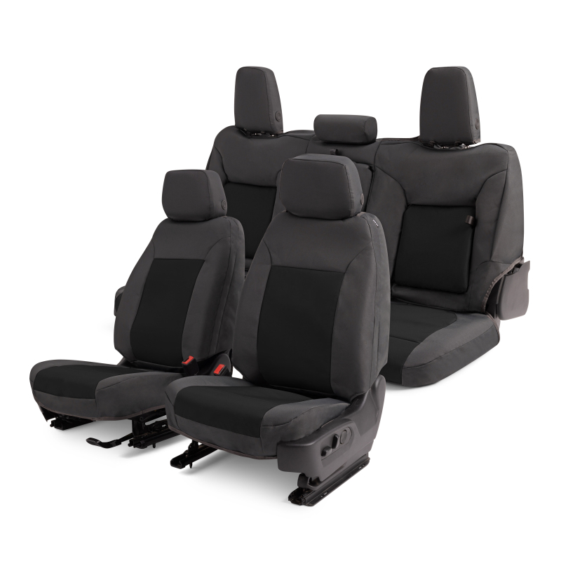 Covercraft 19-24 Chevrolet Silverado Endura PrecisionFitSecond Row Seat Covers - Charcoal/Blk - Image 7