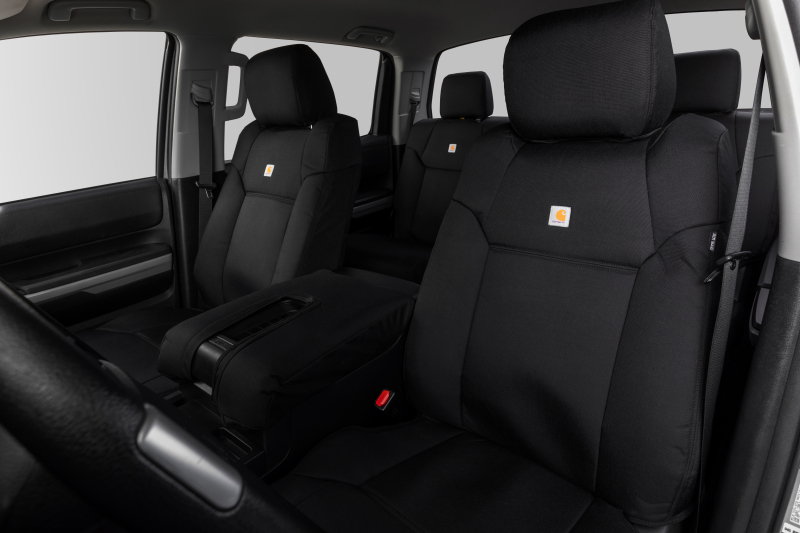 Covercraft 19-24 Chevrolet Silverado Carhartt PrecisionFit Custom Second Row Seat Covers - Blk - Image 4