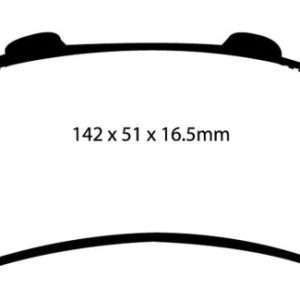 EBC 01-05 Cadillac Deville 4.6 HD Yellowstuff Rear Brake Pads