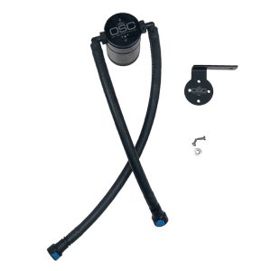 J&L 19-26 Chevrolet Silverado/GMC Sierra 1500 5.3L V8 Driver Side Oil Separator 3.0 - Black Anod