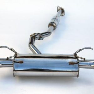 Invidia Subaru BRZ / Scion FRS Q300 w/ Rolled Titanium Tips Cat- Back Exhaust (Blue Edge)