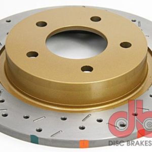 DBA 04-05 Mazda 3 2.3L / 06+ MazdaSpeed3 Rear Drilled & Slotted 4000 Series Rotor